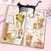  Xiangyu Leaf Print Handmade Vintage Journal - 4 x 7 Inch