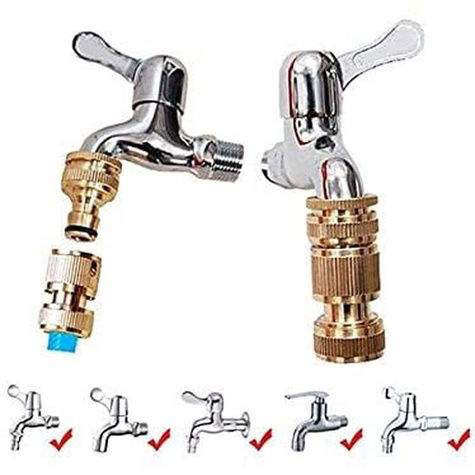  Massuc Brass Hose Tap Connector Irrigation - 4/6 Inch