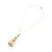  RLK 22K Gold Plated Moon & Flower Design Imitation Necklace & Earrings Set