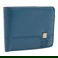  Bovis Leather Plain Design Wallet for Men; Blue