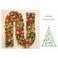  Ubp Battery Operated Artificial Christmas Garland with Red Flower; 2.7M