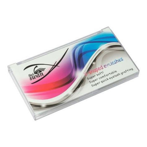  Black Swan V-Shaped Eyelashes; 12mm; Black