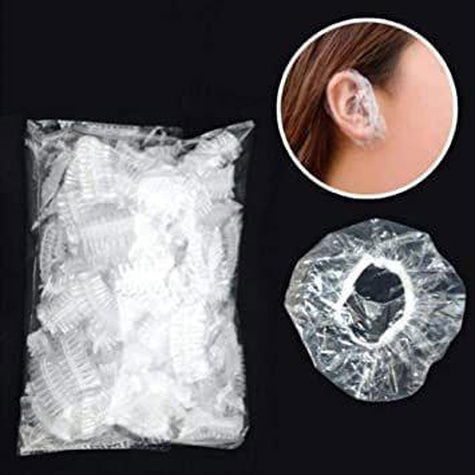 Topbathy Disposable Ear Cover Plastic Waterproof Clear Ear Protector